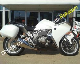 For Honda Fairing VFR1200 VFR 1200 10 11 12 13 Motorbike White Black Bodywork Motorcycle Fairings Set (Injection molding)