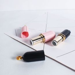 New Arrivals DIY 12.1mm Homemade Lipstick Tube Luxury Pink Lip Balm Tube Refillable Bottles Beauty Makeup Tool F1912