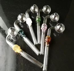 High quality bones Colour long curved pot   , Wholesale Glass Bongs Accessories, Glass Water Pipe Smoking, Free Shipping
