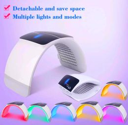 Foldable PDT 7 Photon Colors Led Light Therapy Skin Care Machine for Acne Treatment LED Color Rejuvenation