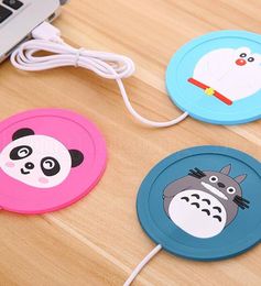 USB Electronics Heat Cup Warmer Coaster Office Tea Coffee Mug Warmer Desktop Mug Hot Drinks Beverage Cup Mat Pad KKA6548