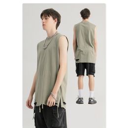 Men Women Designer T-shirts Vest Men Summer Street Style Hiphop Tees Mens Womens Vintage Loose Tank T-Shirt Casual Tops Hot Sell