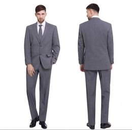 Custom Made Smokings Marié Gris Groomsmen Custom Made Side Vent Meilleur Mariage Hommes Costume Homme Costumes Epoux Veste Pantalon Cravate Bow