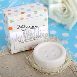 cute gifts ideas Australia - 20PCS Button Scented Soap Favors "Cute as a Button" Soap Gifts Baby Shower Ideas Cute and Lovely Party Gifts
