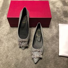 2020 Scarpe di cristallo Cenerentola di grado superiore Scarpe da sposa con strass da sposa con fiore Vera pelle Grande taglia piccola 33 34 A 40 41