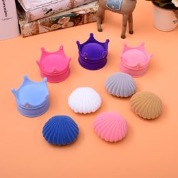 [DDisplay]Velvet Colourful Sea Shell Jewellery Box Lovely Ring Jewellery Standing Holder Festival Cartoon Red Pendant Jewellery Case Display