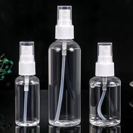 30ml 50ml 60ml 100ml 120ml Refillable Mist Pump Empty Perfume Spray Bottles Transparent Plastic Atomizer Spray Bottles For Cosmetic Makeup