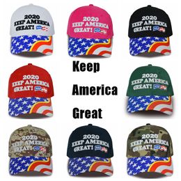 Trump 2020 Embroidery Baseball Cap Keep America Great Snapback Hat For Man Women Adjustable Fashion Casual Visor Sports Ball Cap DBC VT0865