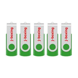 Green 5PCS/LOT 1G 2G 4G 8G 16G 32G 64G Rotating USB Flash Drives Flash Pen Drive High Speed Memory Stick Storage for PC Laptop Macbook
