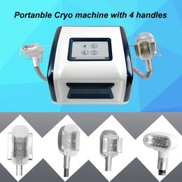 Fat freezing machine waist slimming machines cool fat-reduction with 4 cryo handles 200mm 150mm 100mm mini handle