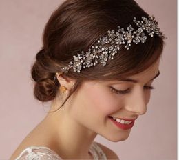 Handmade gold and silver crystal bride's forehead hair accessories hair accessories jewelry wedding dress accessories