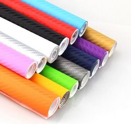 Car Stickers 3D Car Carbon Fiber Vinyl Film Sheet Wrap Roll Auto DIY Decor Sticker Paper Car Styling