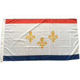 New Orleans Flag USA State Flags of America 3x5ft State Flag Banner 0.9x1.5m Custom Style Flying Hanging Indoor Outdoor