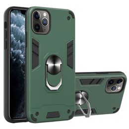 Hybrid Shockproof Hard PC+TPU Holder 2in1 Case for iphone 11 pro max XR XS MAX 6 7 8 PLUS Samsung S20 PLUS S20 Ultra NOTE10 PLUS A51 A71