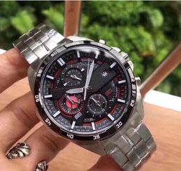 classic fashion free shipping Designer Stainless Steel Quartz Wristwatch EFR556 movement watches With Box