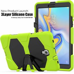 Military Heavy Duty ShockProof Rugged Impact Hybrid Tough Armor Case For SAMSUNG Galaxy Tab A2 10.5 T590 Tab S4 10.5 T830 T835 70PCS/LOT