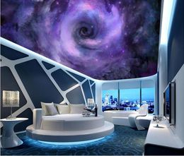 Photo Wallpaper Living Room Bedroom KTV Ceiling Murals Wallpaper Beautiful starry sky dreamy ceiling mural