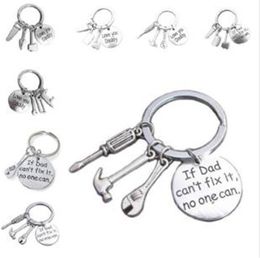 If Dad Cant Fix It No One Can quot Hand Tools Keychain Daddy Key Rings Gift for Dad Fathers Day Father Key Chain Accessories DC064