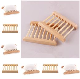 Hot-selling Wood soap rack fashion Log color soap box Wooden coverless handmade soap rack T9I0035