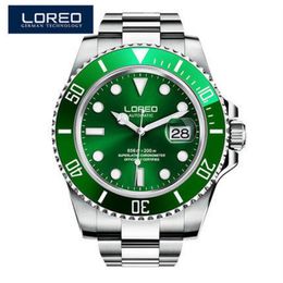 Men Watches LOREO Sport Waterproof 200M Watch Relogio Masculino Men's Clock Automatic Mechanical Military Army clock