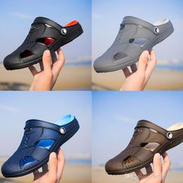 Designer-Gelee-Hausschuhe für Herren, hohle Sandalen, kausale, rutschfeste Sommer-Hausschuhe, Flip-Flops, atmungsaktive Wassersandalen, Strand-Hausschuhe, KOSTENLOSER VERSAND