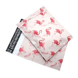 Flamingo Poly Mailer Adhesive Envelopes Bags Courier Gift Flamingo Bag Plastic Mailing Gift Toys Boxes Packaging Bag LX1833
