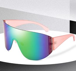 Brand New One Piece Sunglasses Women men Luxury Europe Popular Ins Sun glasses lunettes de sol femme #4176