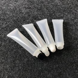 Empty Lipstick Tube Lip Balm Soft Tube Makeup Squeeze Clear Lip Gloss Container 10g 15g 20g Empty Lipstick Squeeze Bottle KKA7738
