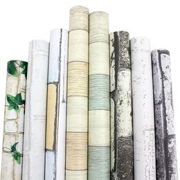 Papel De Parede Rustico 3d Vintage Do Falso Tijolo Wallpaper Rolo De Vinil Pvc Retro Loft Industrial Preto Vermelho Cinza Lavavel Amarelo