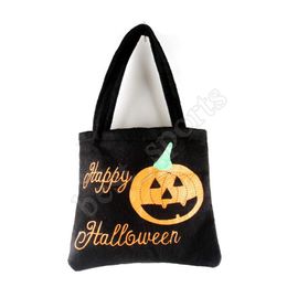 Halloween bags Non-woven Handbag Halloween Candy Sack Bags Kid Gift Bag Spider Pumpkin Printed Organiser Bag Party Supplies CYZ1262a 1000PCS