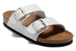 Vendita calda-Arizona 2019 New Summer Beach Cork Slipper Infradito Sandali Donna Colore misto Casual Slides Scarpe Flat Spedizione gratuita 34-46