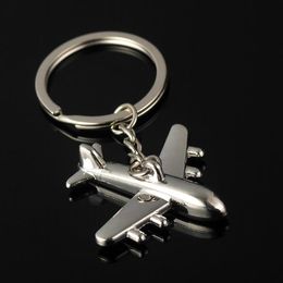 Novelty Souvenir Metal plane Aeroplane Key Chains Creative Gifts Keychain Key Ring Trinket Car Key Ring