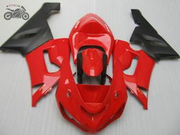 100% Injection molding fairing kit for Kawasaki ZX6R 2005 2006 ZX636 bright red black motorcycle fairings set Ninja ZX-6R 05 06 GH54