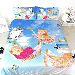 3d Cat Comforter Set Nz Buy New 3d Cat Comforter Set Online From