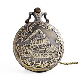 Wholesal classic vintage Quartz Watch Train pocket watch