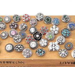 12MM Druckknopf Mixed Style Diy Austauschbarer Schmuck Snap Chunk Charm Button Fit Noosa Ginger Snap Armbänder Großhandel