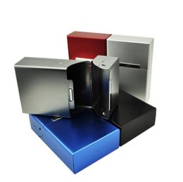 Newest Metal Colorful Cigarette Cases Shell Casing Storage Box Exclusive Design Magnet Open Flip Cover High Quality Hot Cake