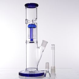 Straight Tube Hookahs Mushroom Dab Rig Birdcage Perc Water Pipes Oil Rigs Glass Bongs For Smoking with Bowl