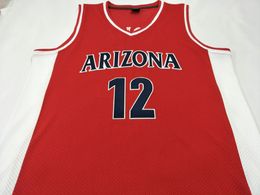 Custom Men Youth women Arizona Wildcats #12 ROWE College Basketball Jersey Size S-4XL or custom any name or number jersey