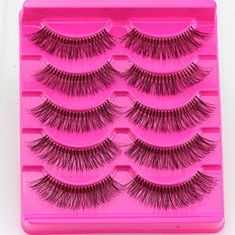Messy False eyelashes Natural Long Eye Extentions Makeup for Eyes 5 Pairs with Packaging Box Hot