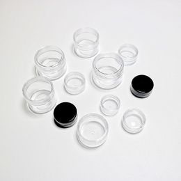 3 5 10 15 20 25 30g Gramme Cosmetic Sample Jars with Lids, Small Makeup Containers, Empty Tiny Bottles for Eyeshadow Nails Lotions Creams