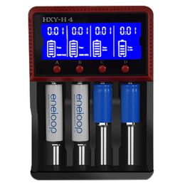 HXY - H4 Charger for Rechargeable Lithium Battery Compatible with Ni-MH / Ni-Cd AC100 - 240V