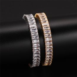 Europe and America Hotdale Men Bracelet 316L Stainless Steel Gold Plated 3A CZ Tennis Bracelet for Men Hot Gift