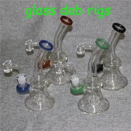 Glass Beaker Dab Rig Bong Heady Bongs Mini Water pipe Thick oil rigs wax smoking hookah Bowl bubbler pipes with quartz banger