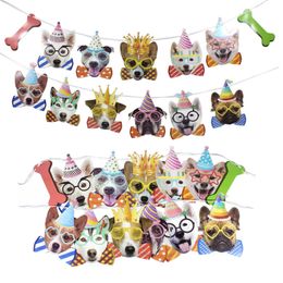 LETS PAWTY Party Decor for Pet Dogs Cats Birthday Party Decoration