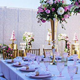 New style Weddings Decoration Walkway Stand Pillar floral Road Lead for wedding table senyu0193