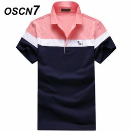 OSCN7 Plus Size Shirt Men Short Sleeve Summer Business Casual Homme Fashion Formal Camisas