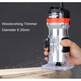Freeshipping 220V 35000Rpm 530W Electric Hand Trimmer Wood Edge 1/4 Inch Wood Router Trimmer Router Tools For Woodworking Drilling Too