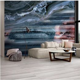 Custom wallpaper for walls 3 d for living room Marble wallpapers background wall