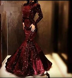 2020 Prom Dresses Long Sleeve Prom Gowns Custom Made Women Formal Evening Dresses Floor length Party Dress